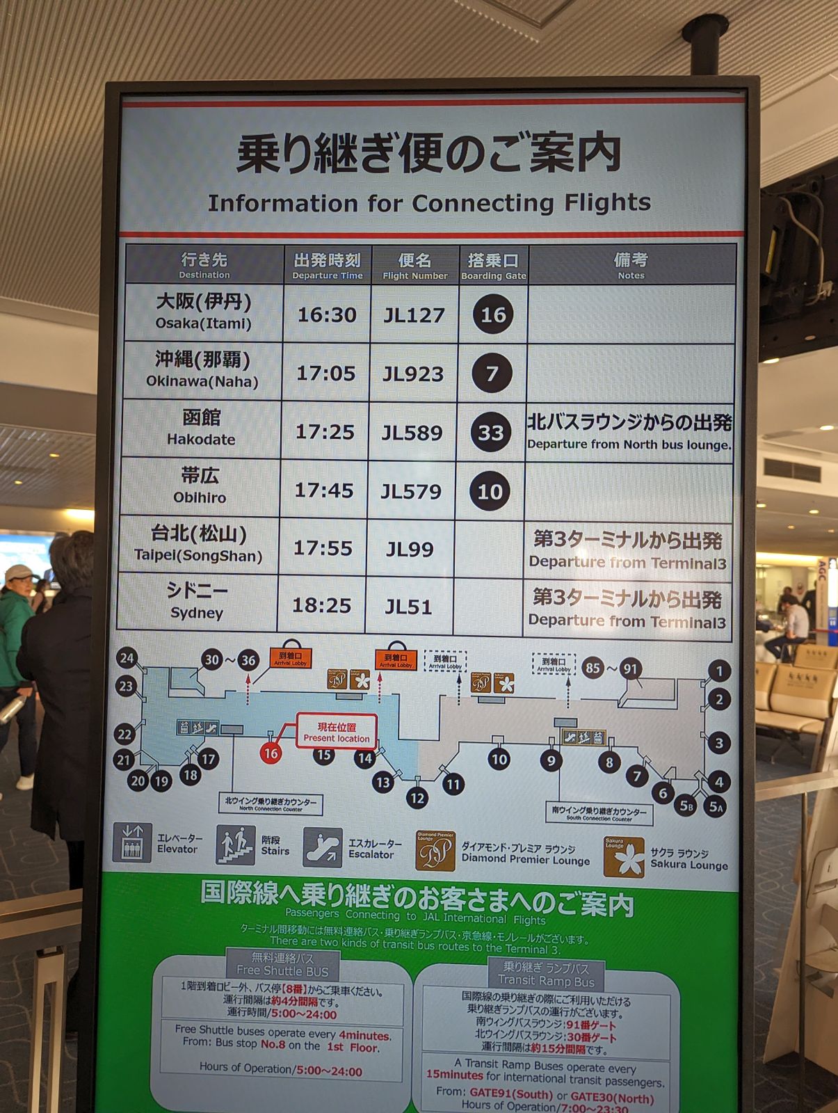 乗り継ぎ便のご案内