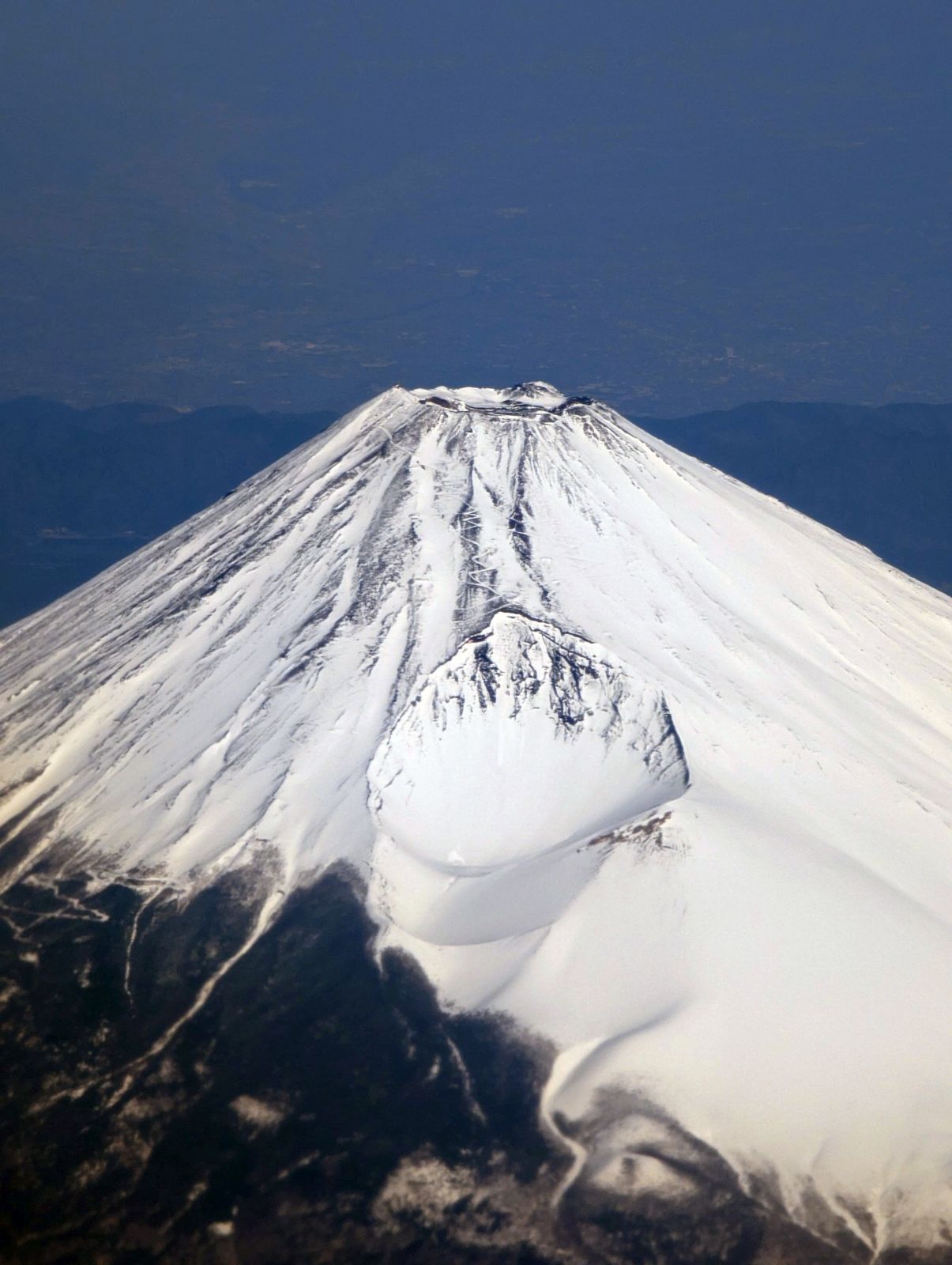 山頂付近のアップ