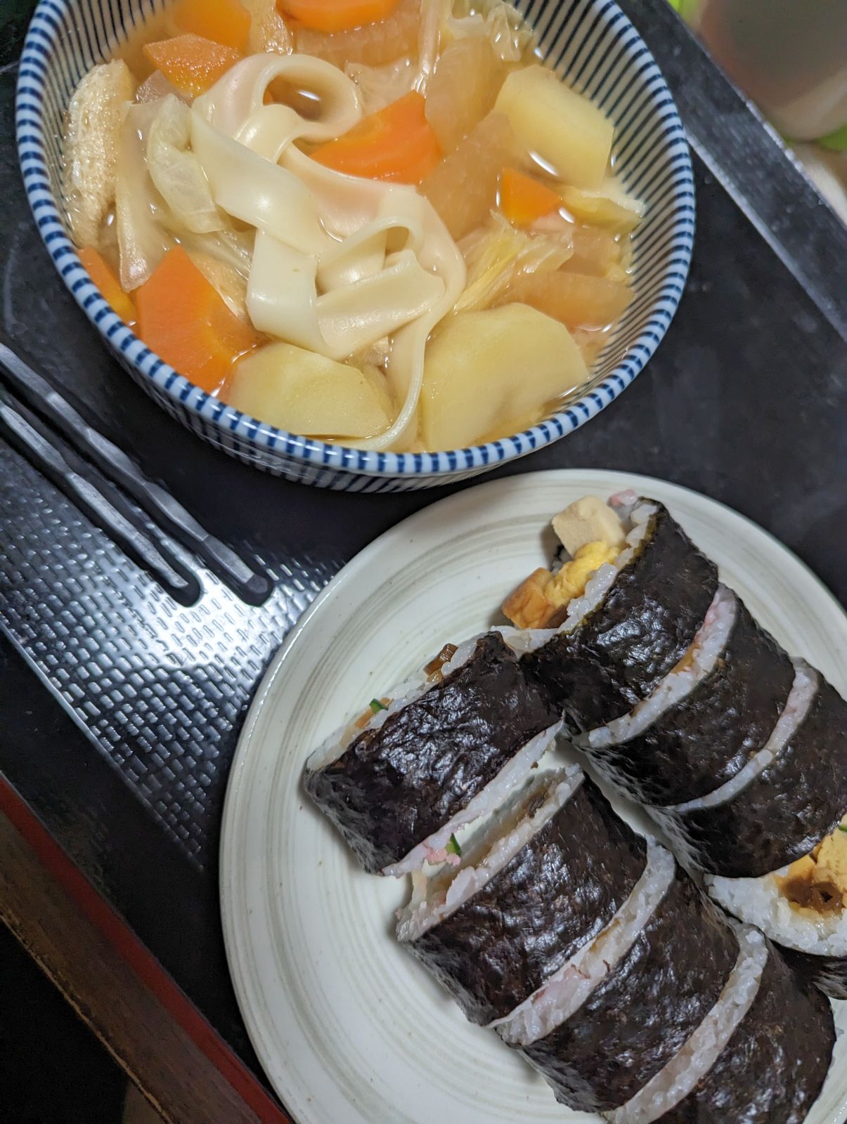 本日の朝食兼昼食