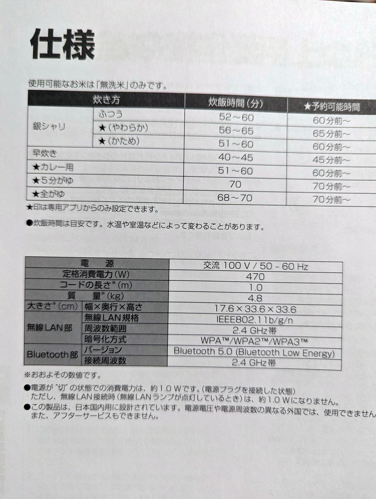 通信環境の仕様