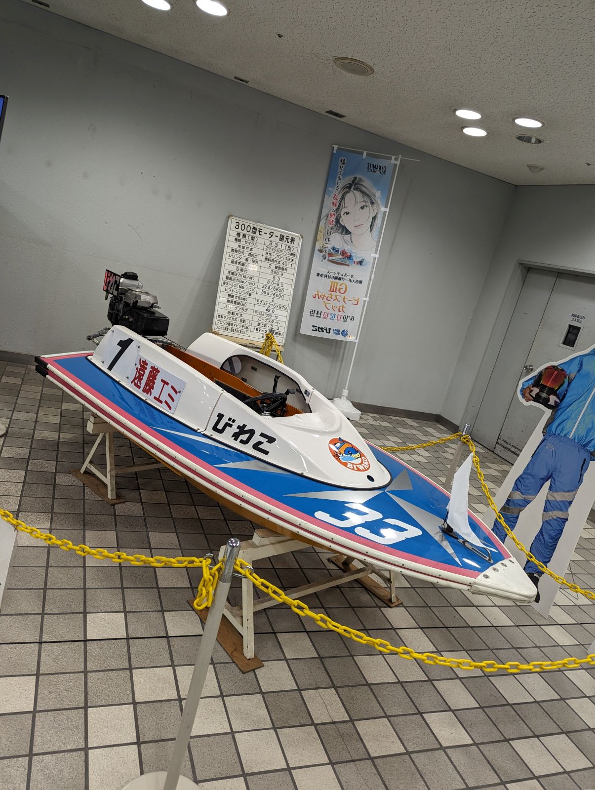 ボートの展示