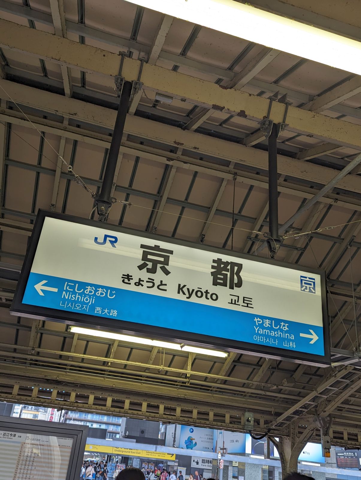 京都駅着