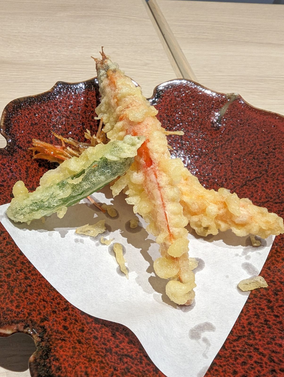 ソフトシェルクラブの天ぷら