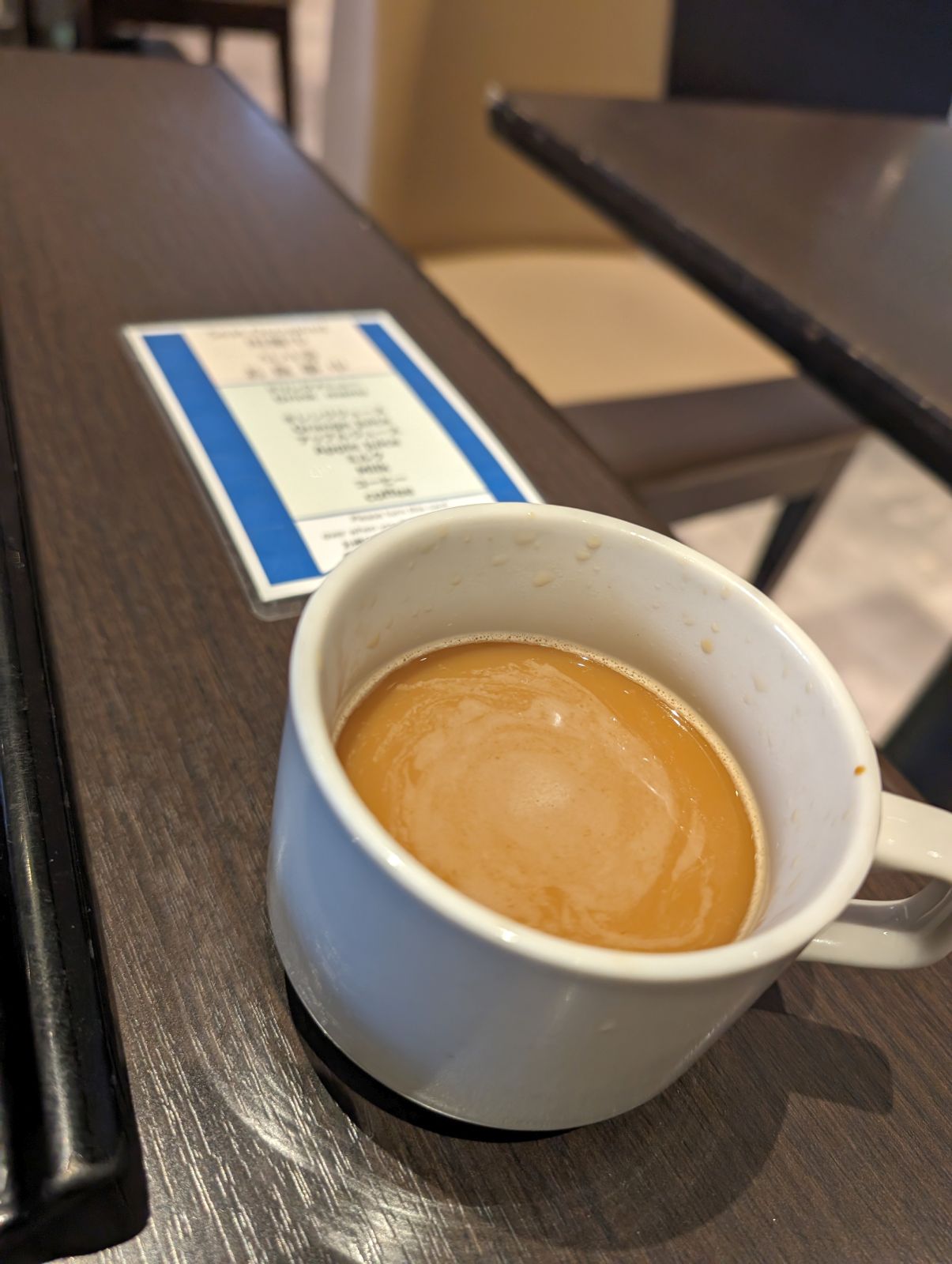 食後のコーヒー
