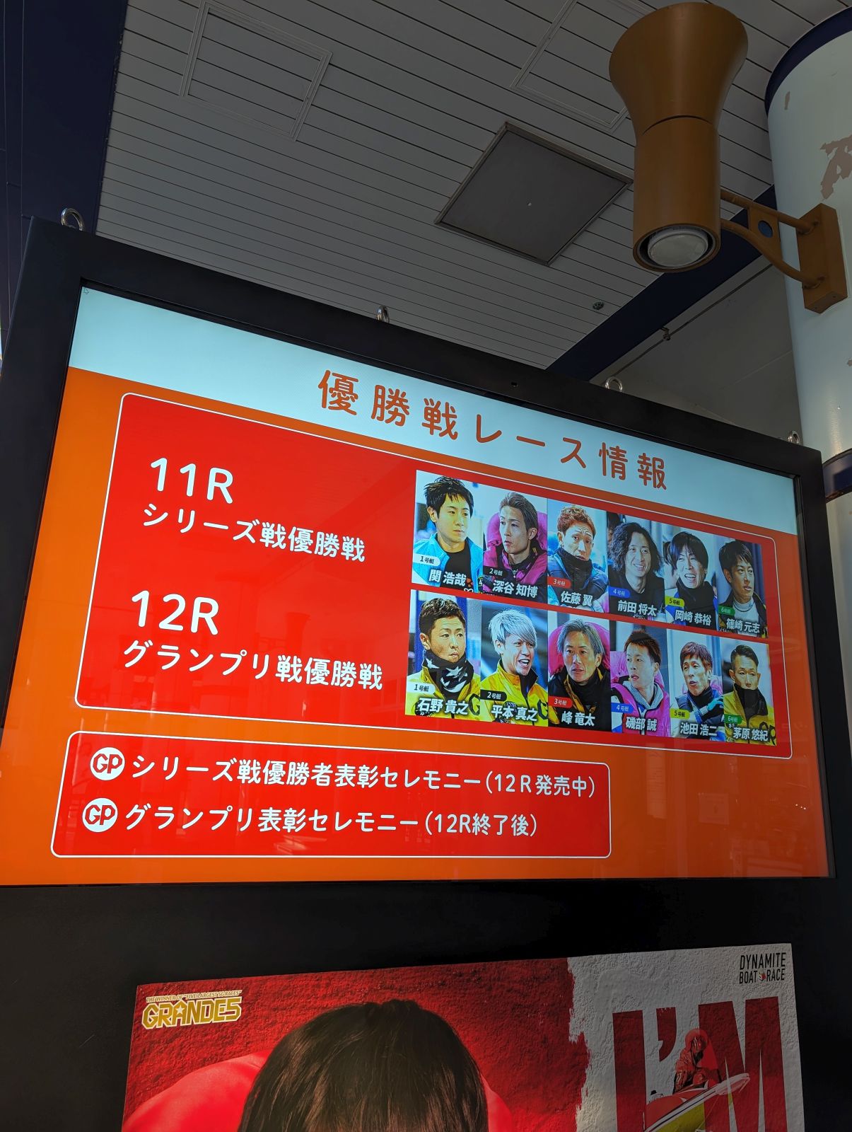 優勝戦レース情報