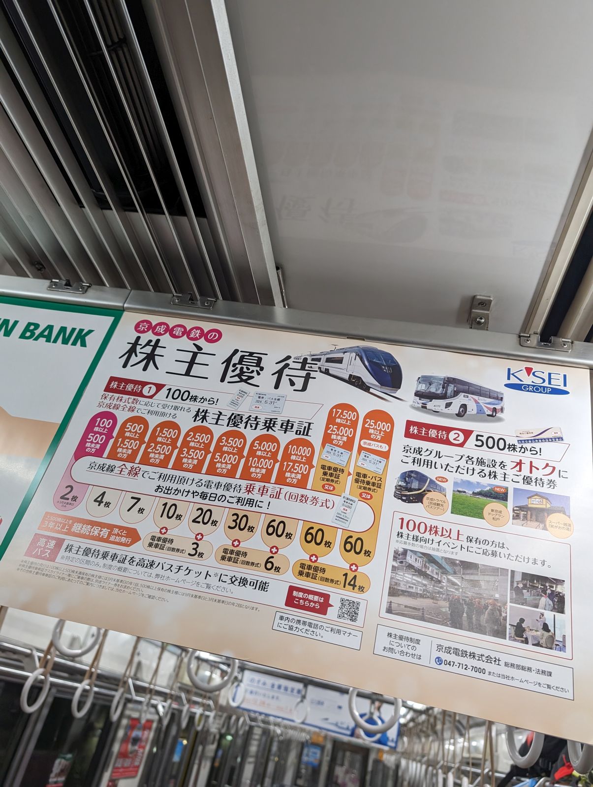 京成電鉄の株主優待