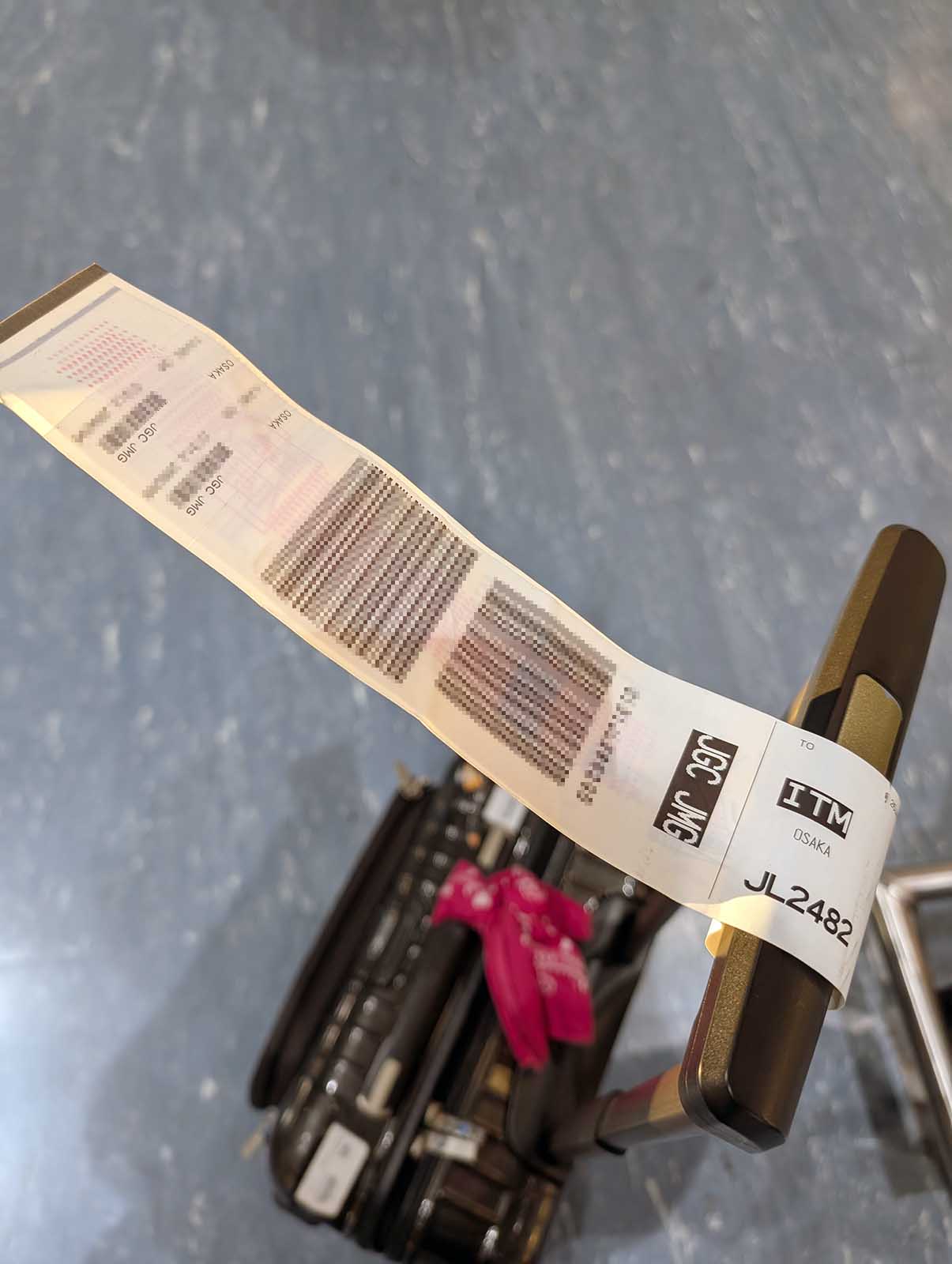 荷物のタグ