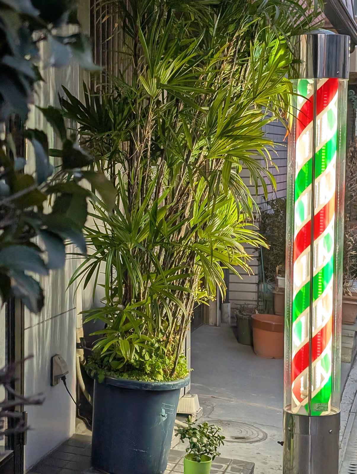 散髪来店