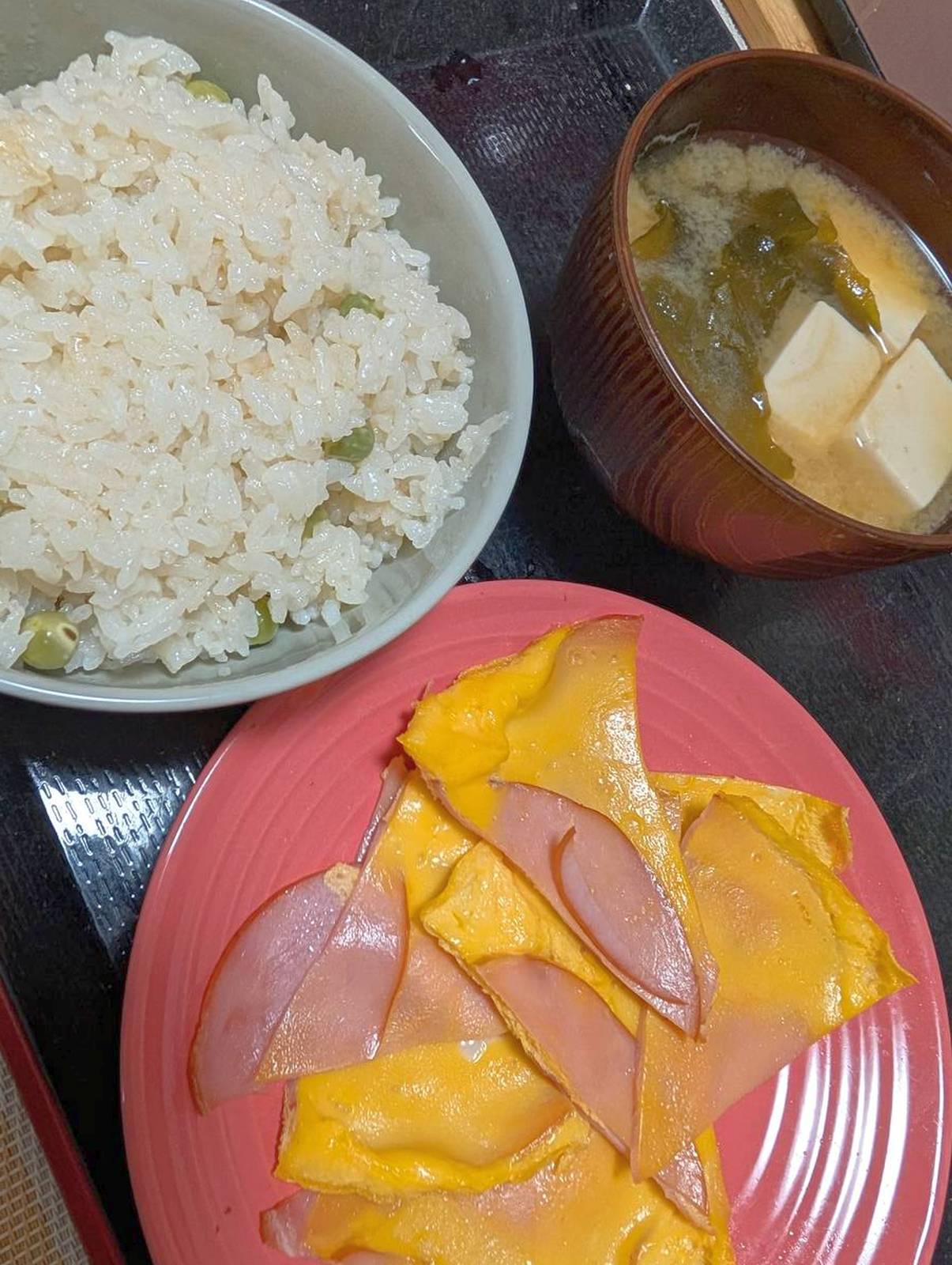 本日の朝食兼昼食