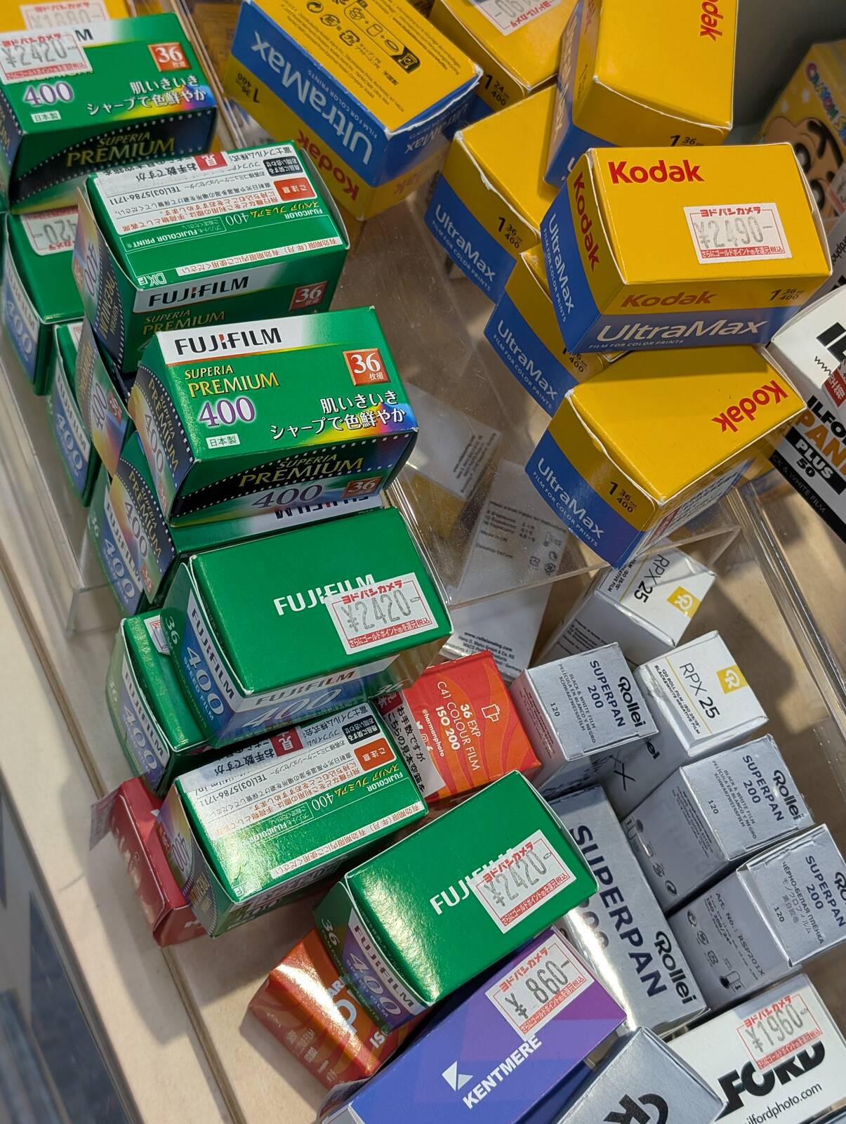 フィルムの値段
