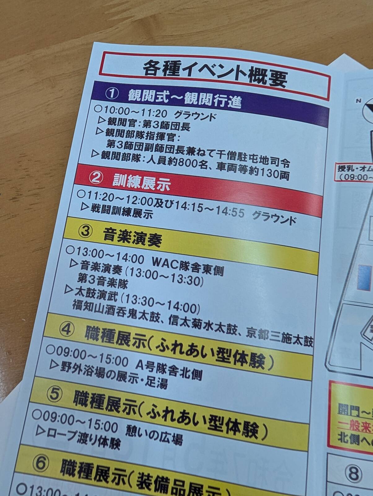 各種イベント概要