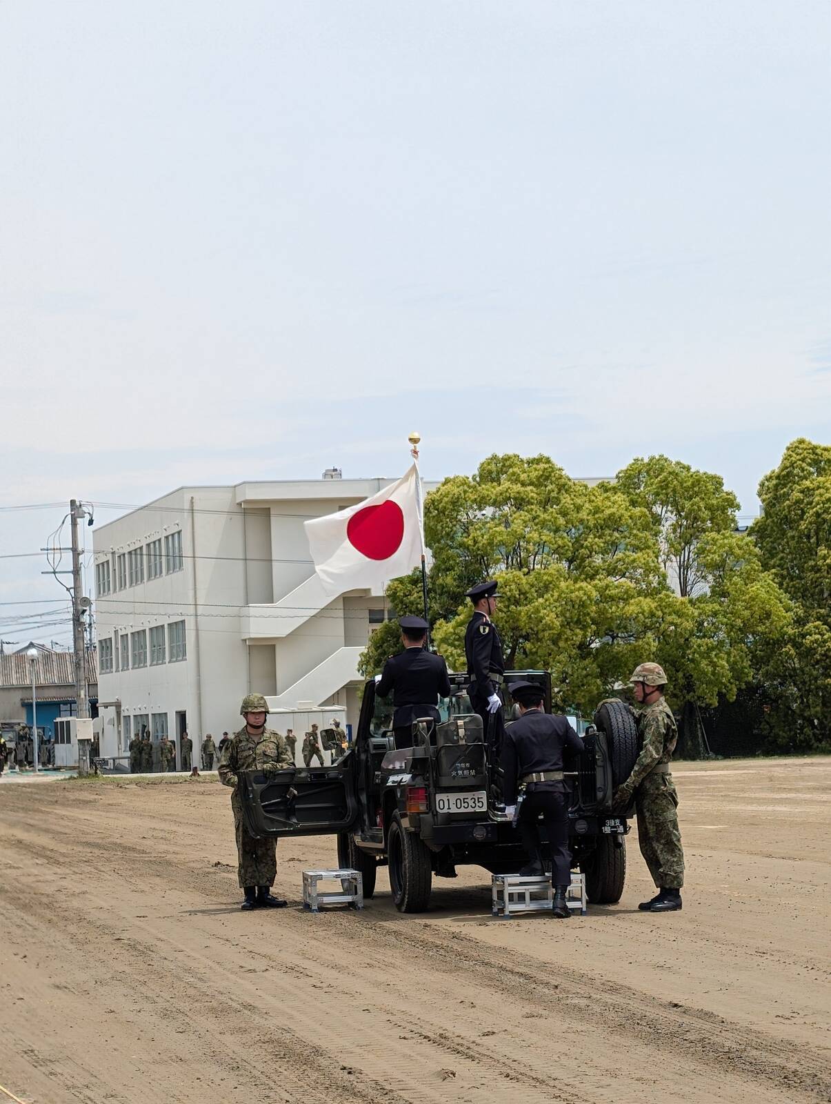 国旗退場