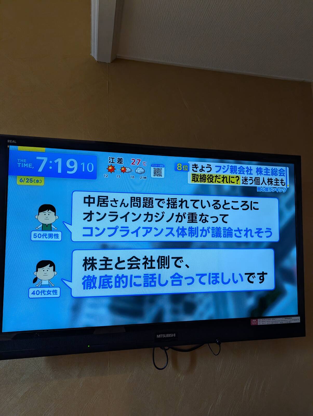 迷う個人株主