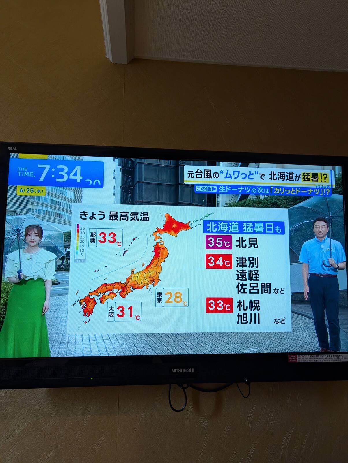 北海道の気温
