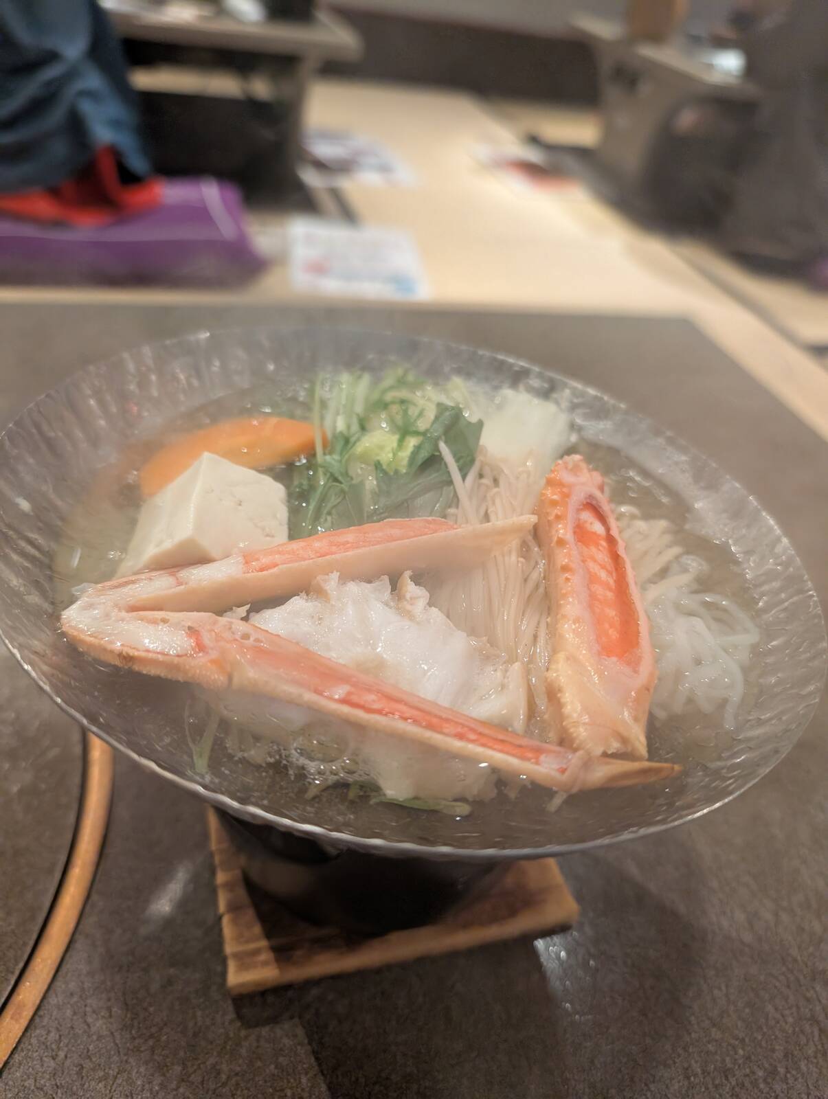 湯気が出てきたら頃合いです