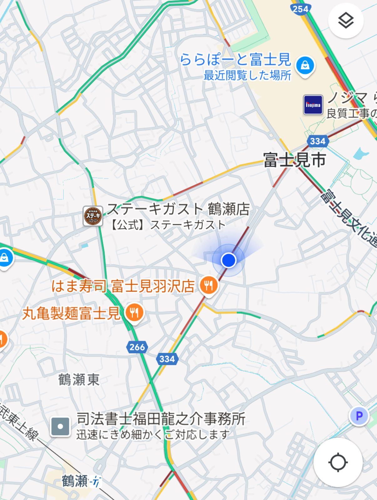 ららぽーと富士見への道