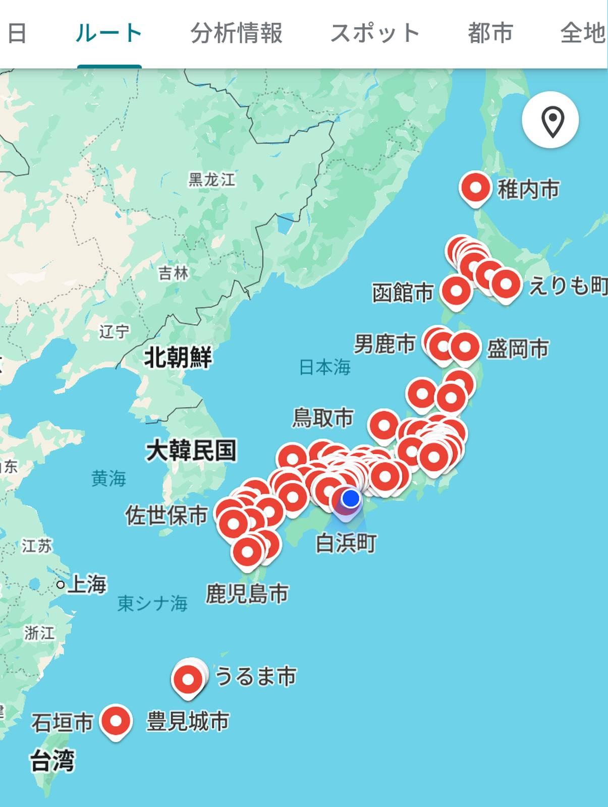 近年の訪問場所