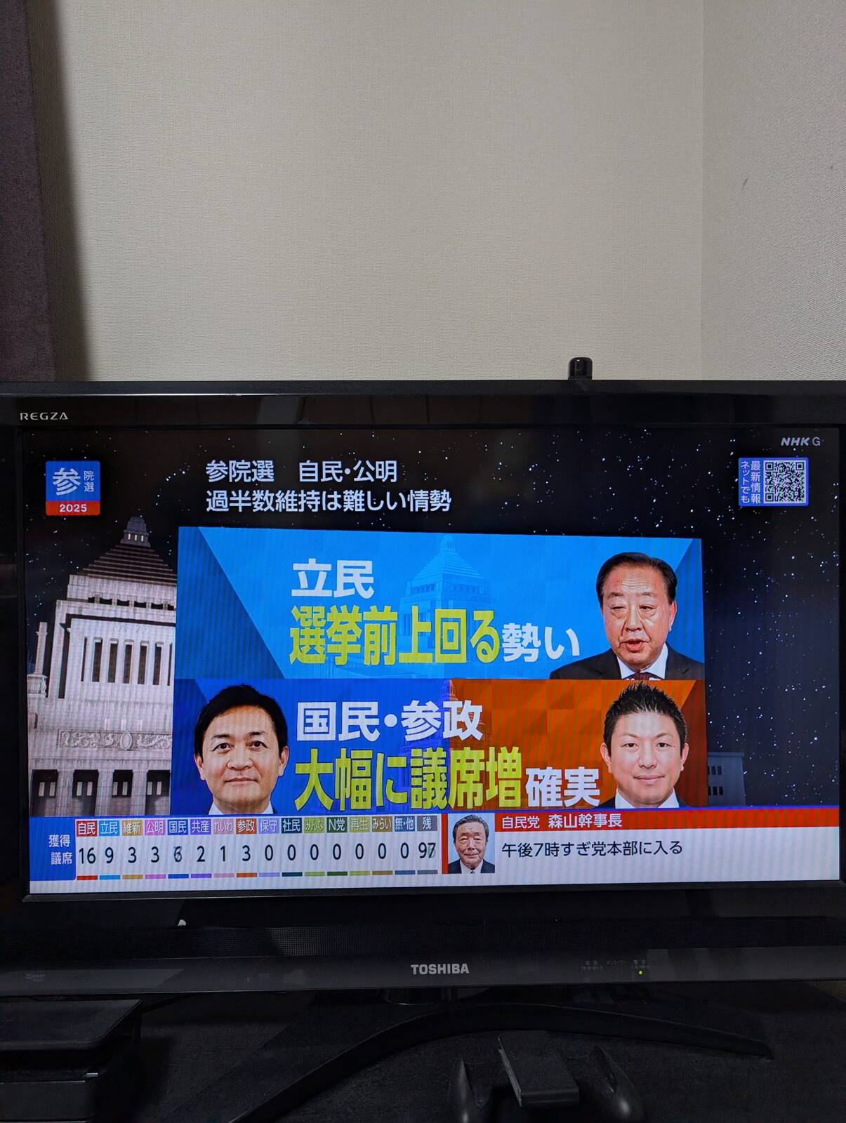過半数維持は難しい情勢