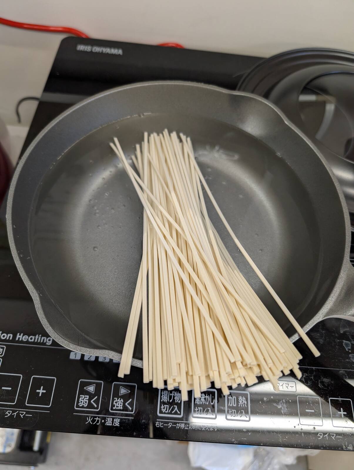乾麺の調理