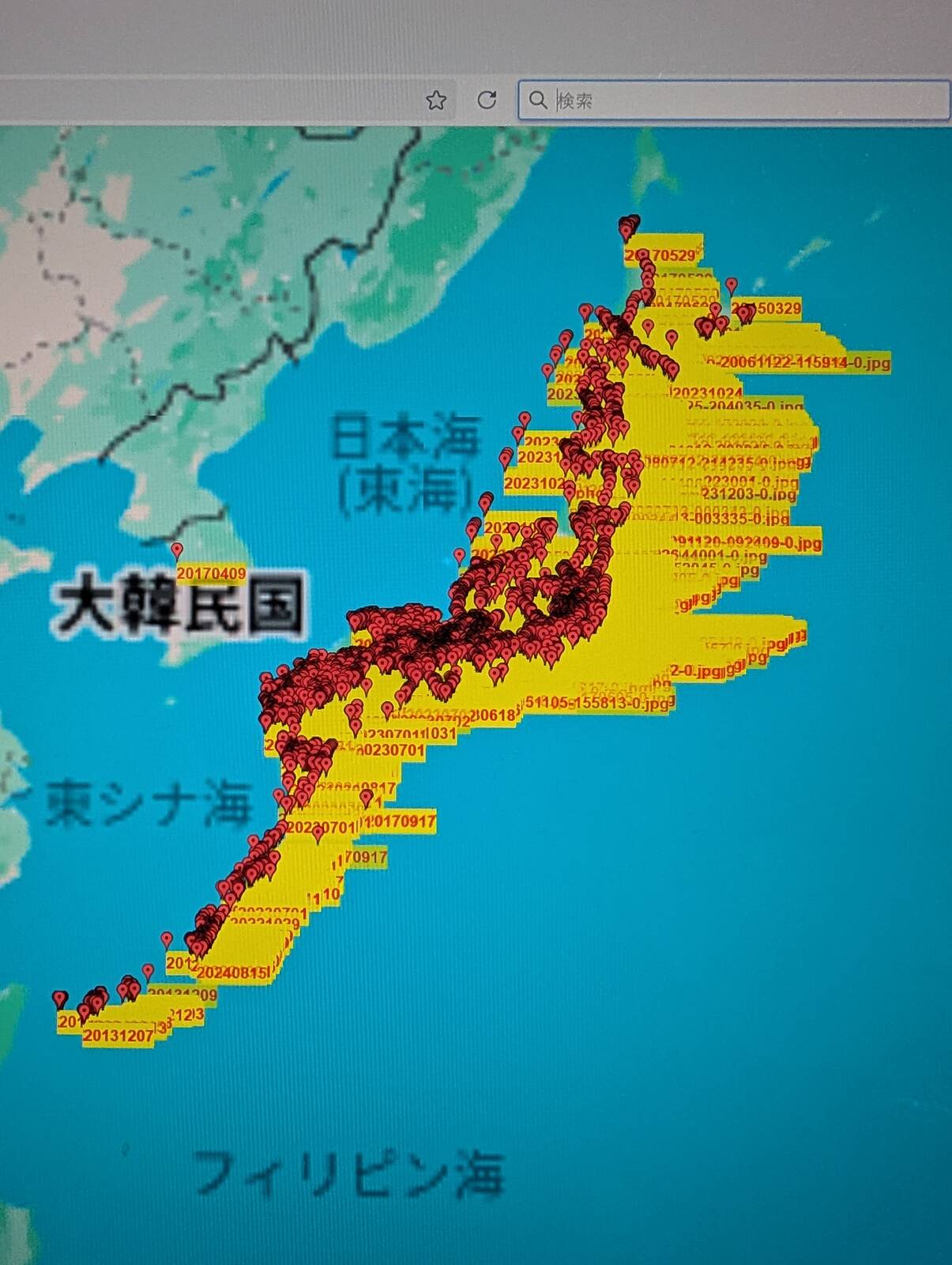 画像の位置情報