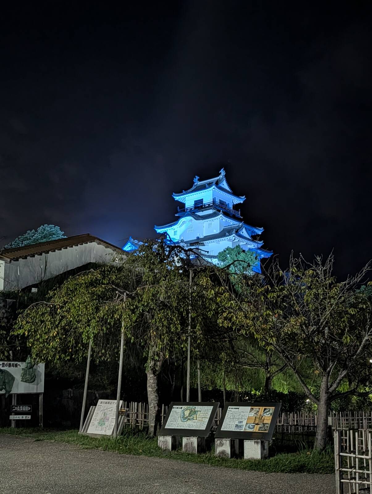 掛川城のライトアップ