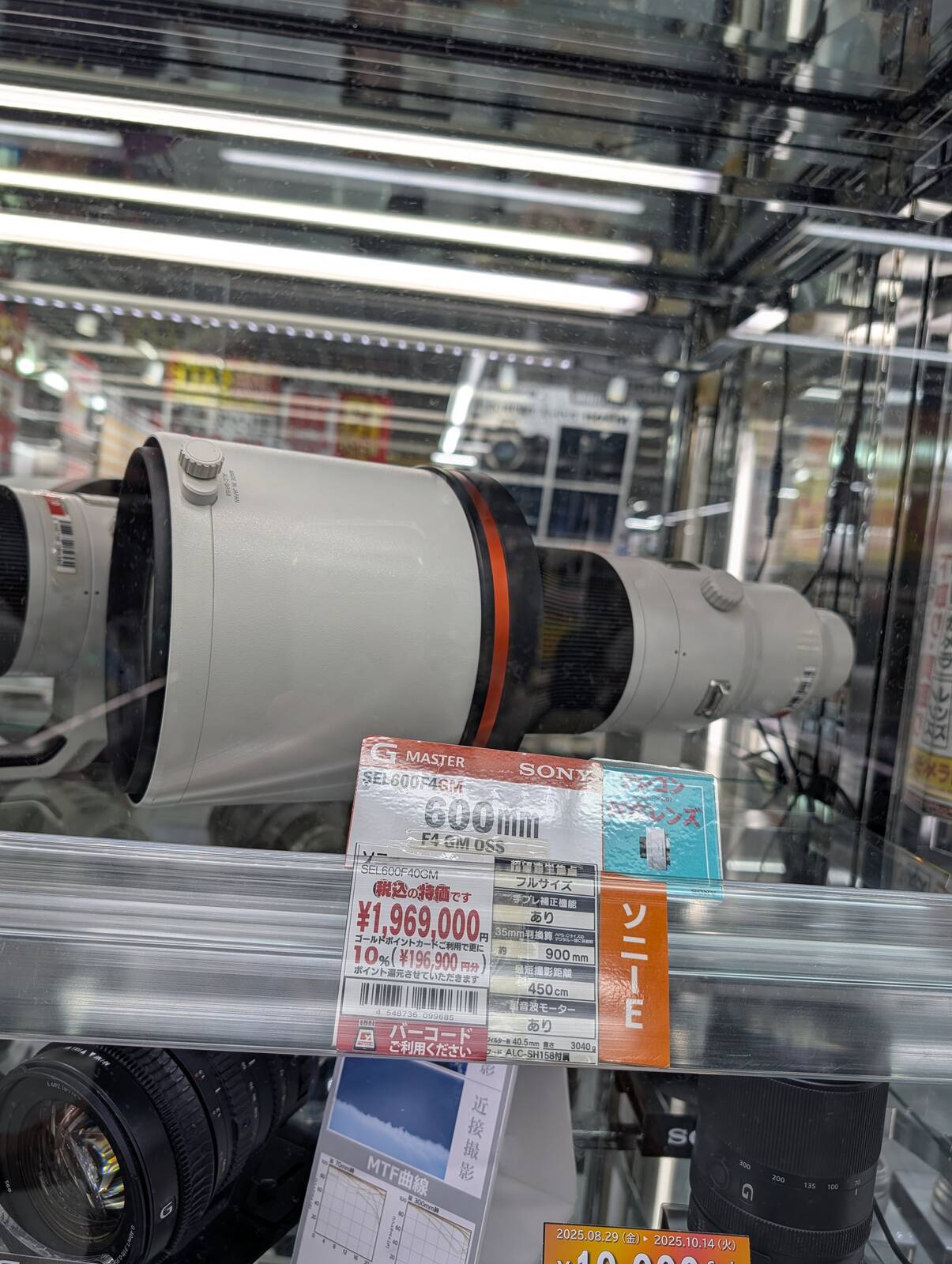 600mmのレンズ
