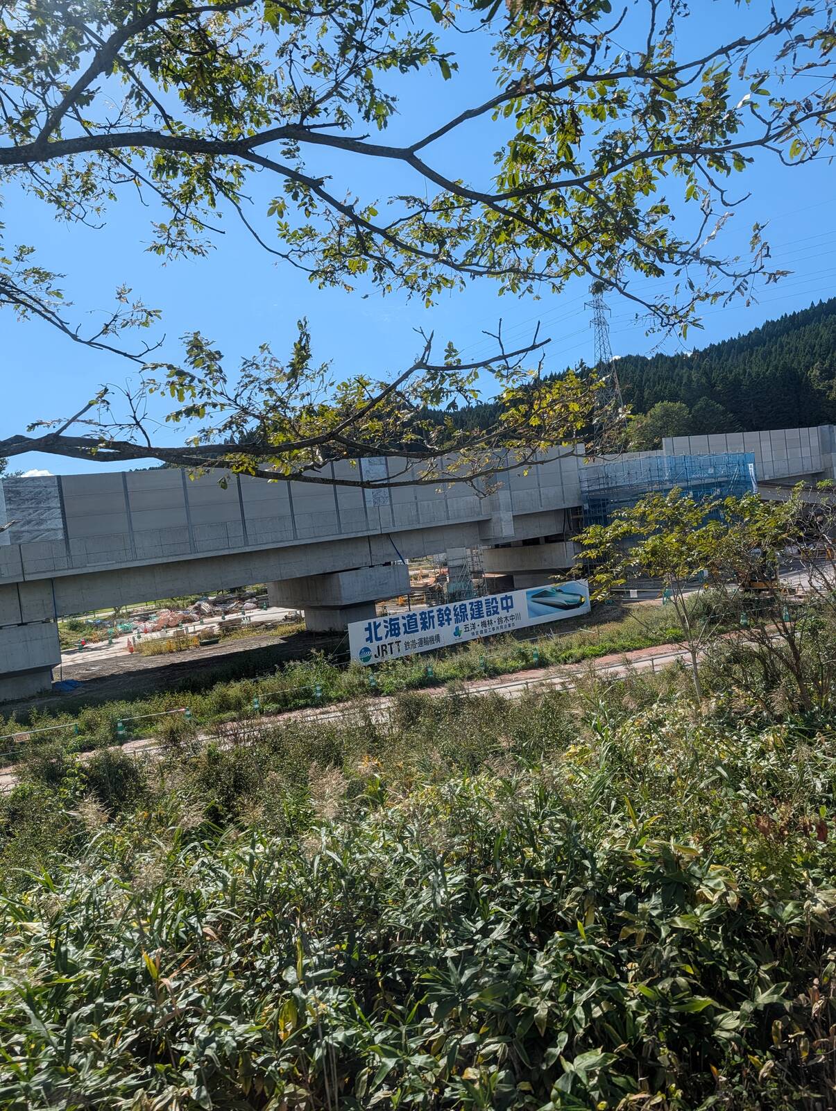 北海道新幹線建設中
