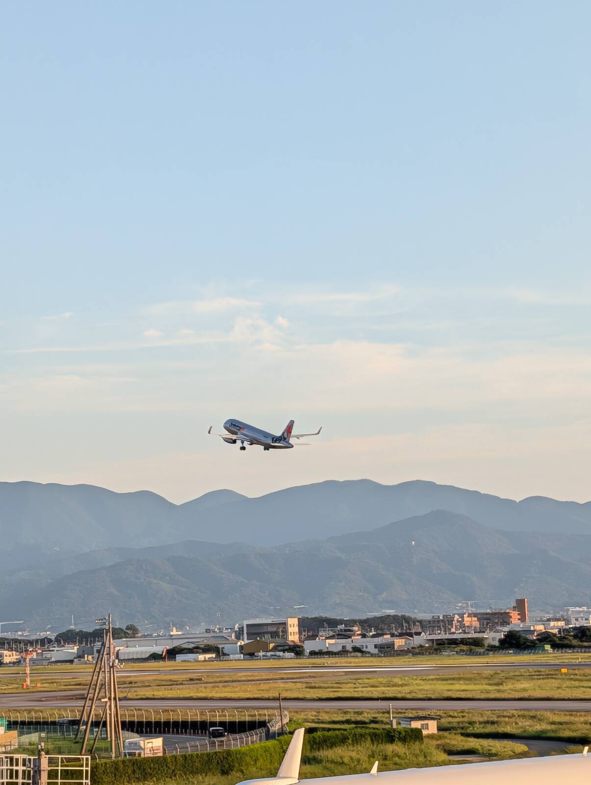 飛行機のお見送り
