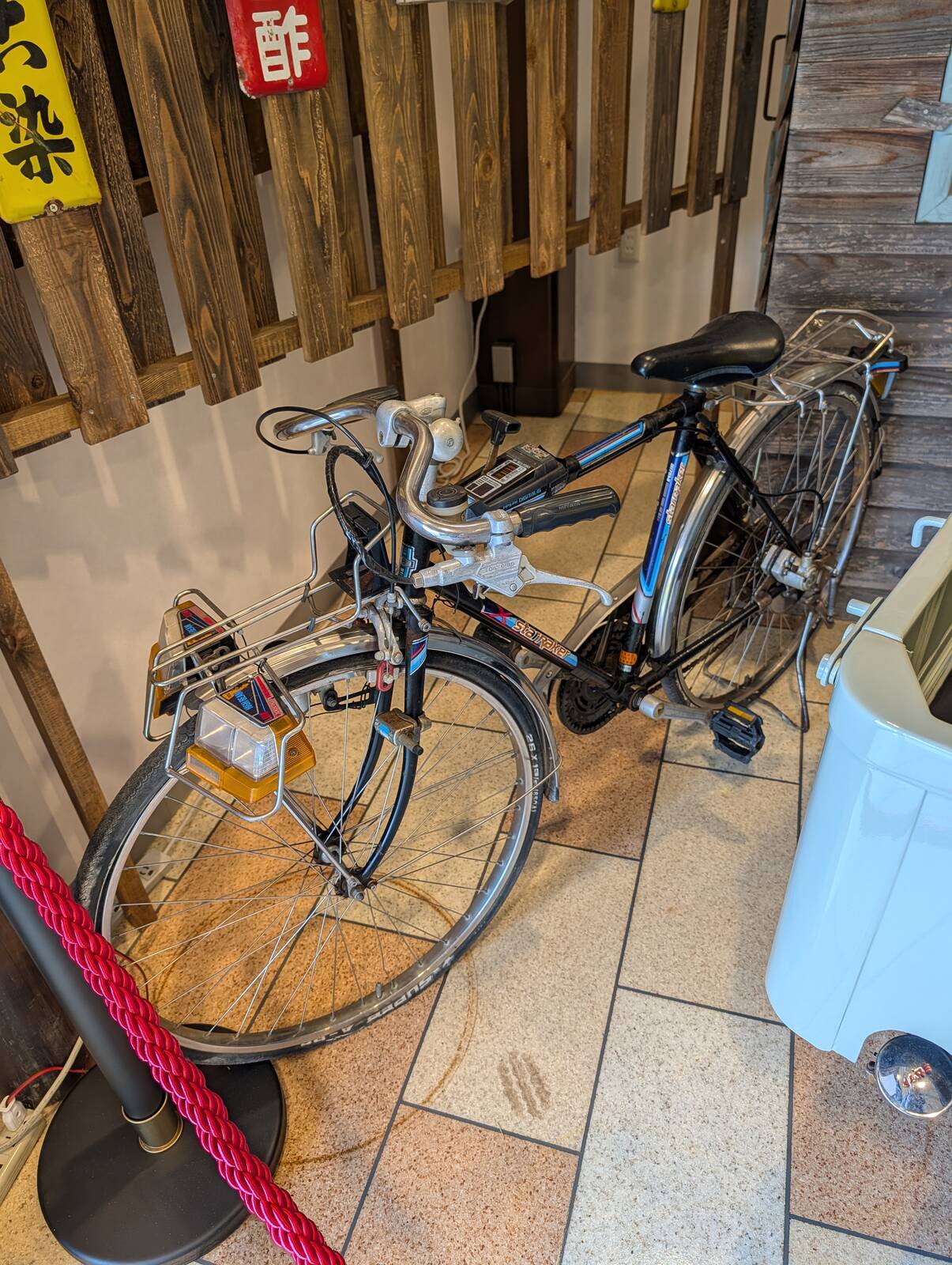 自転車の展示