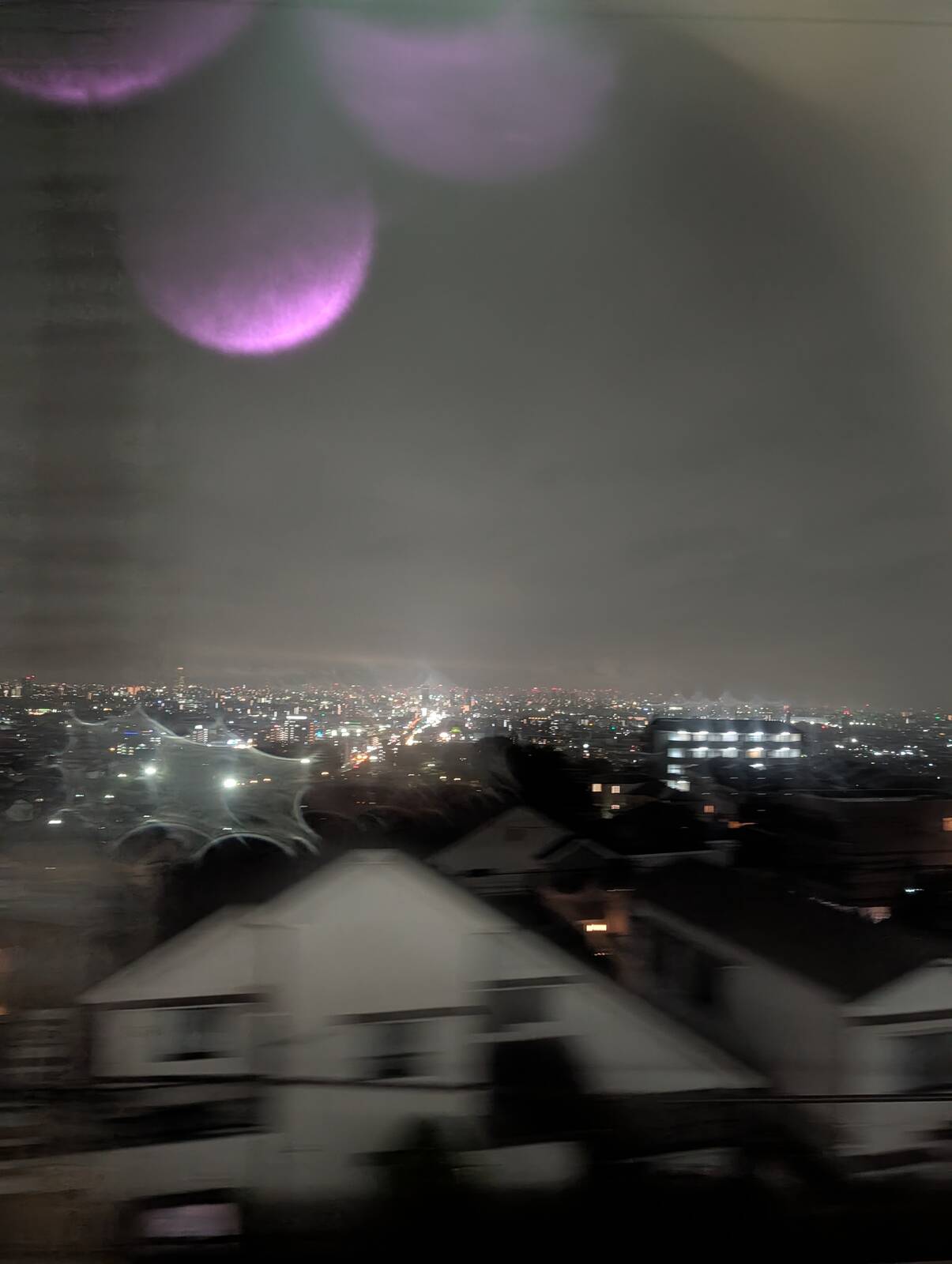 夜の大阪平野