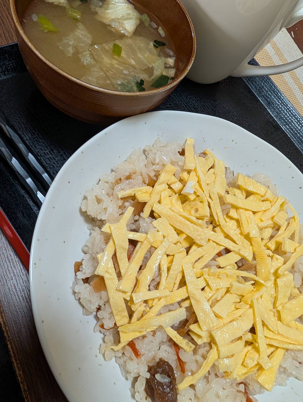 本日の朝食兼昼食