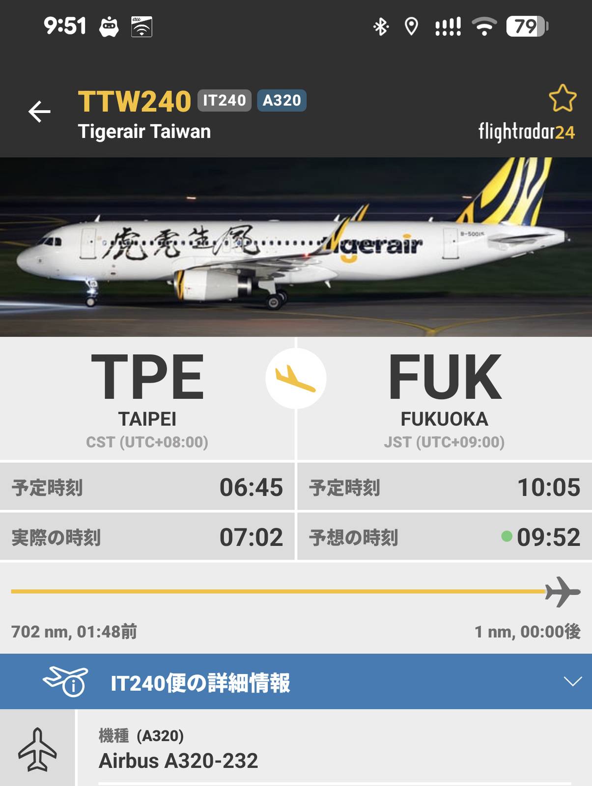 タイガーエア台湾