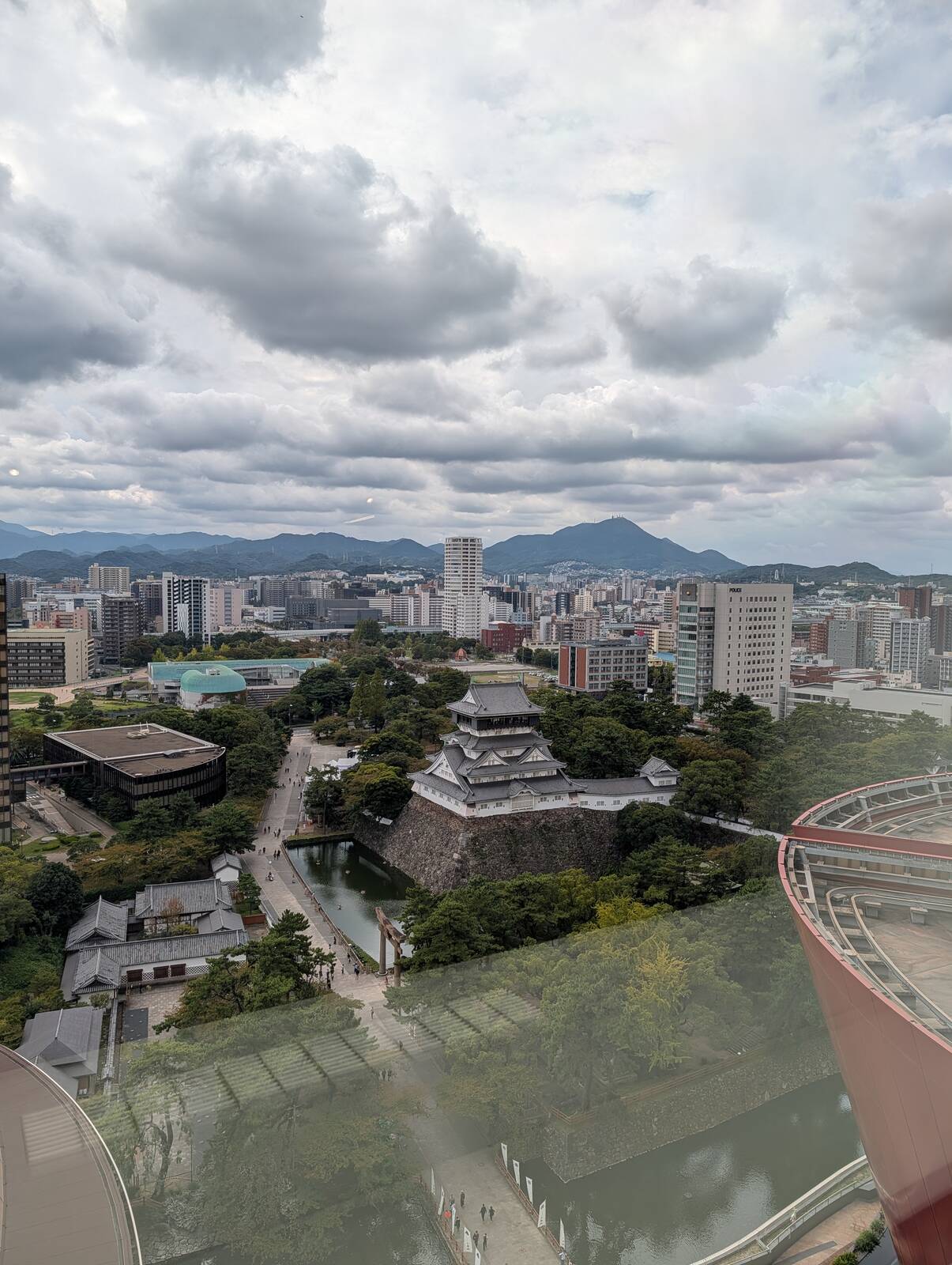 上から見る小倉城