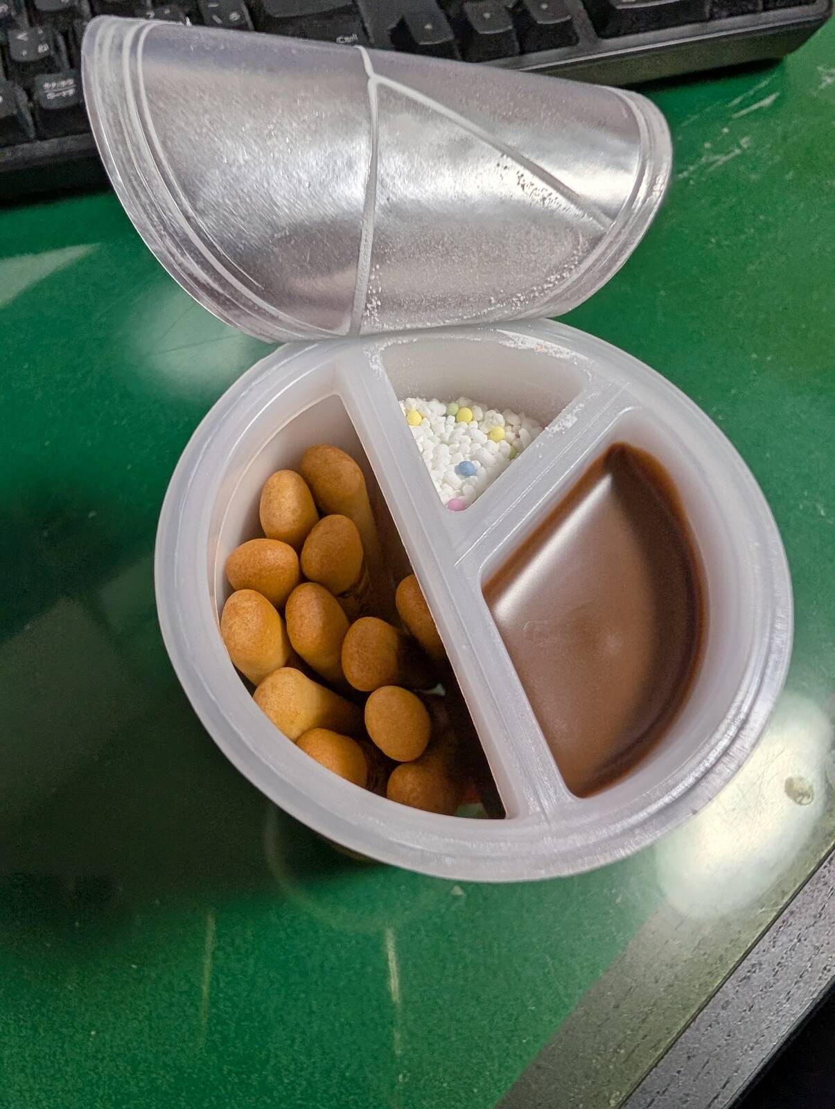 チョコレートとトッピング