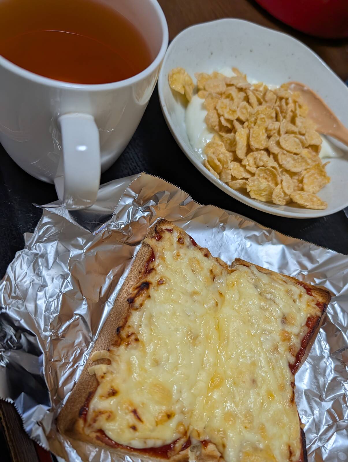 本日の朝食兼昼食