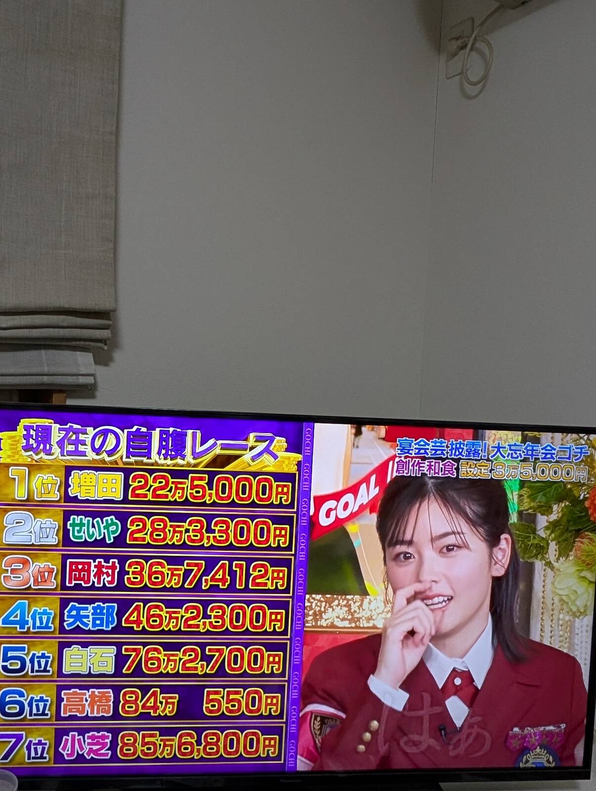 現在の自腹レース