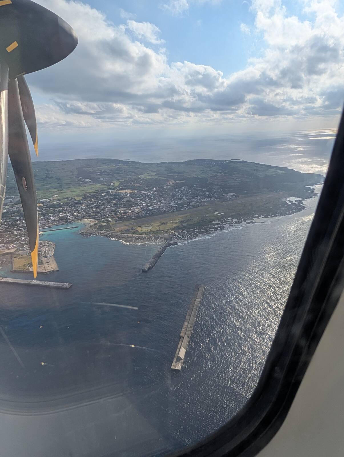 上から見た喜界空港