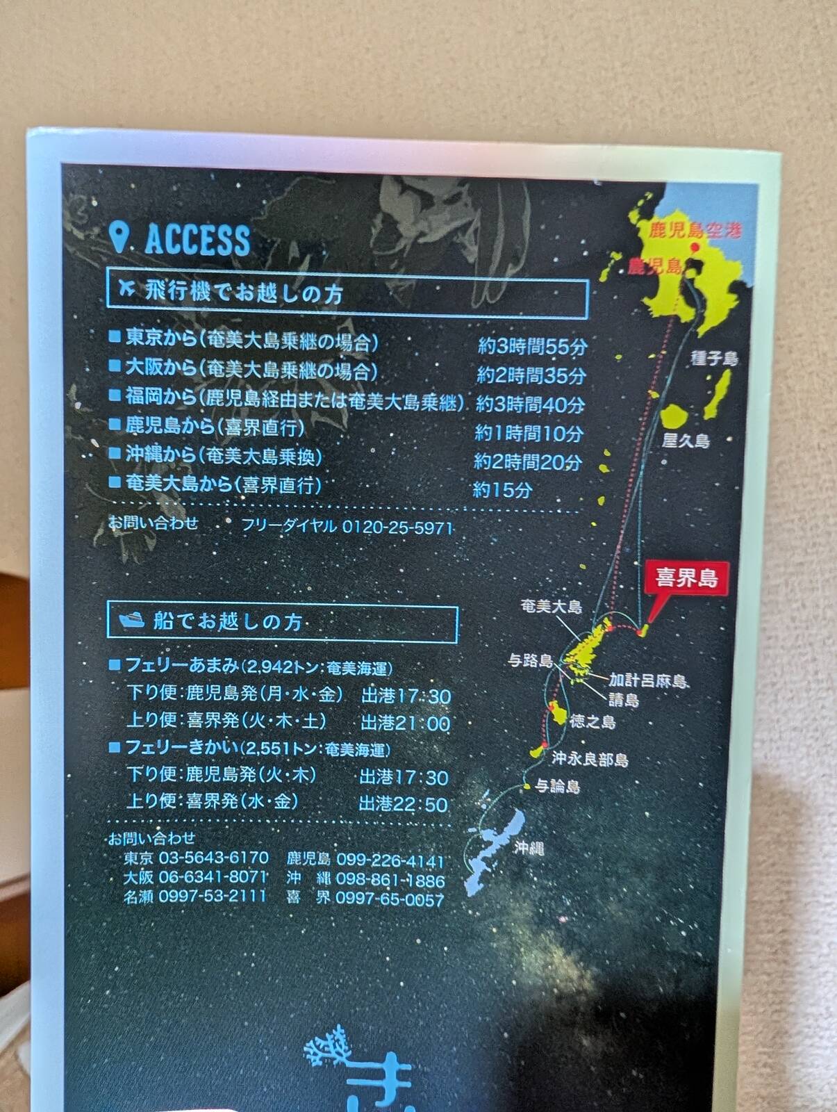 喜界島へのアクセス方法