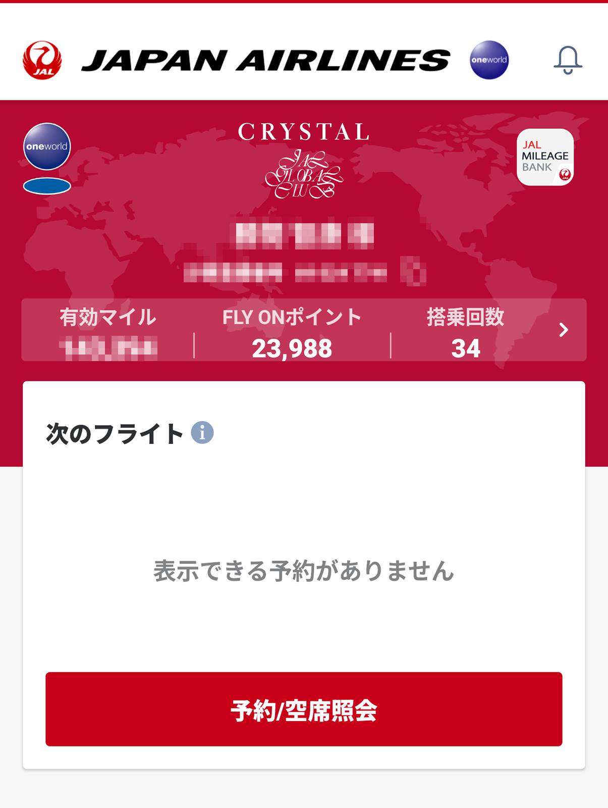 現在の搭乗実績