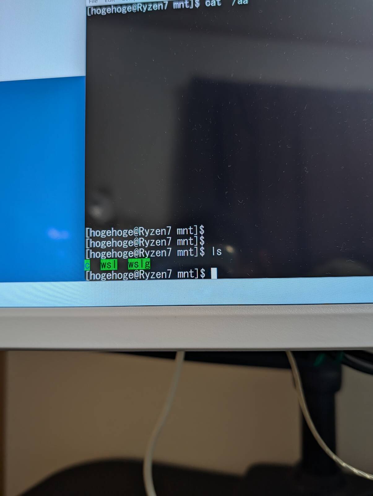 WSLでのネットワークドライブ