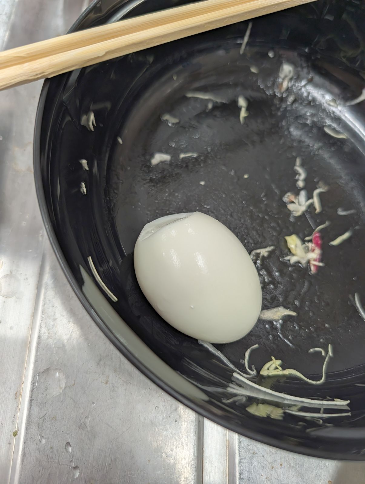 ゆで卵の出来上がり