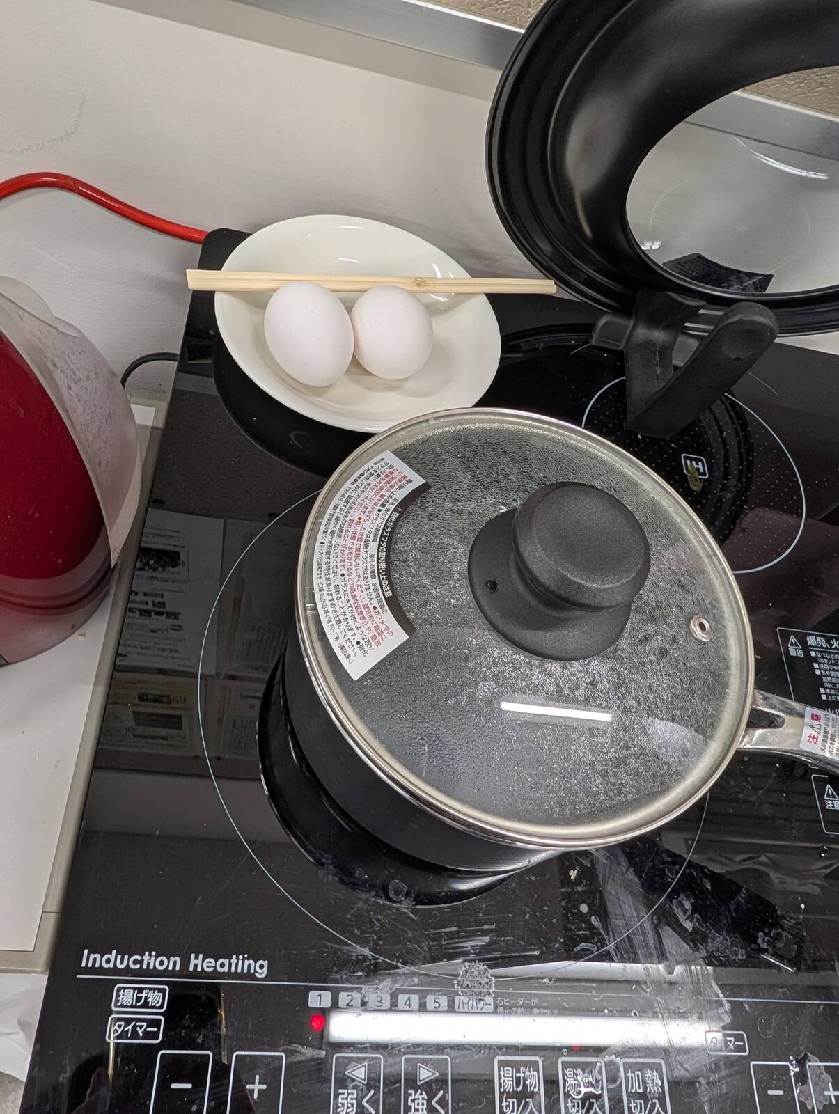 煮たまごの準備