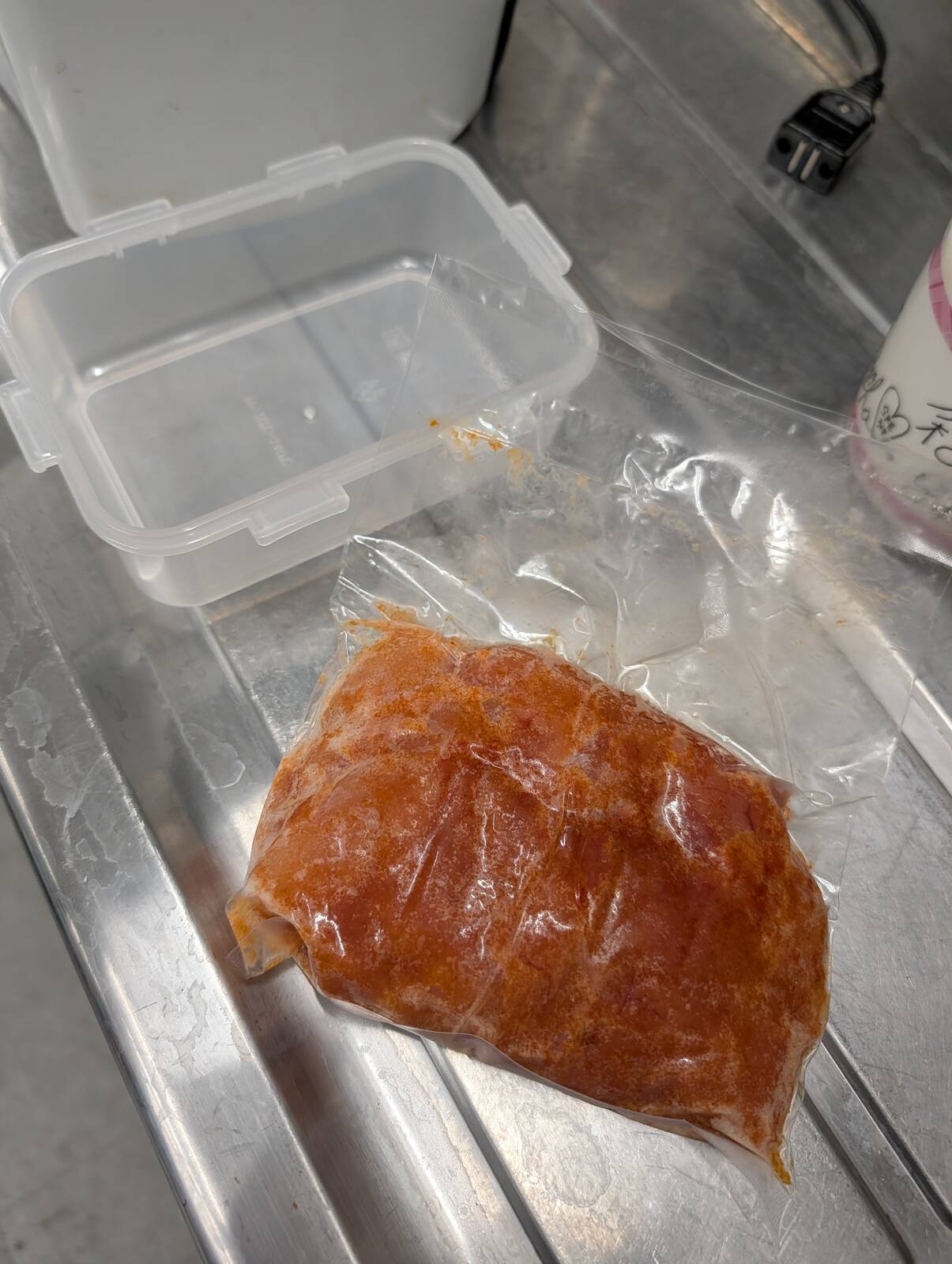 辛子明太子の解凍