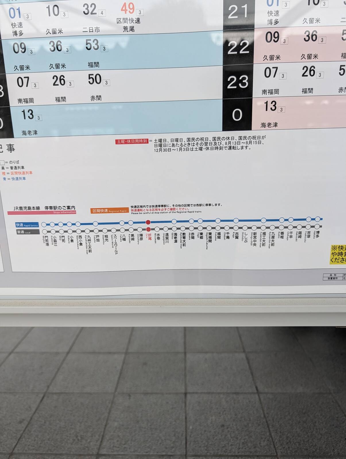 博多方面か門司港方面か
