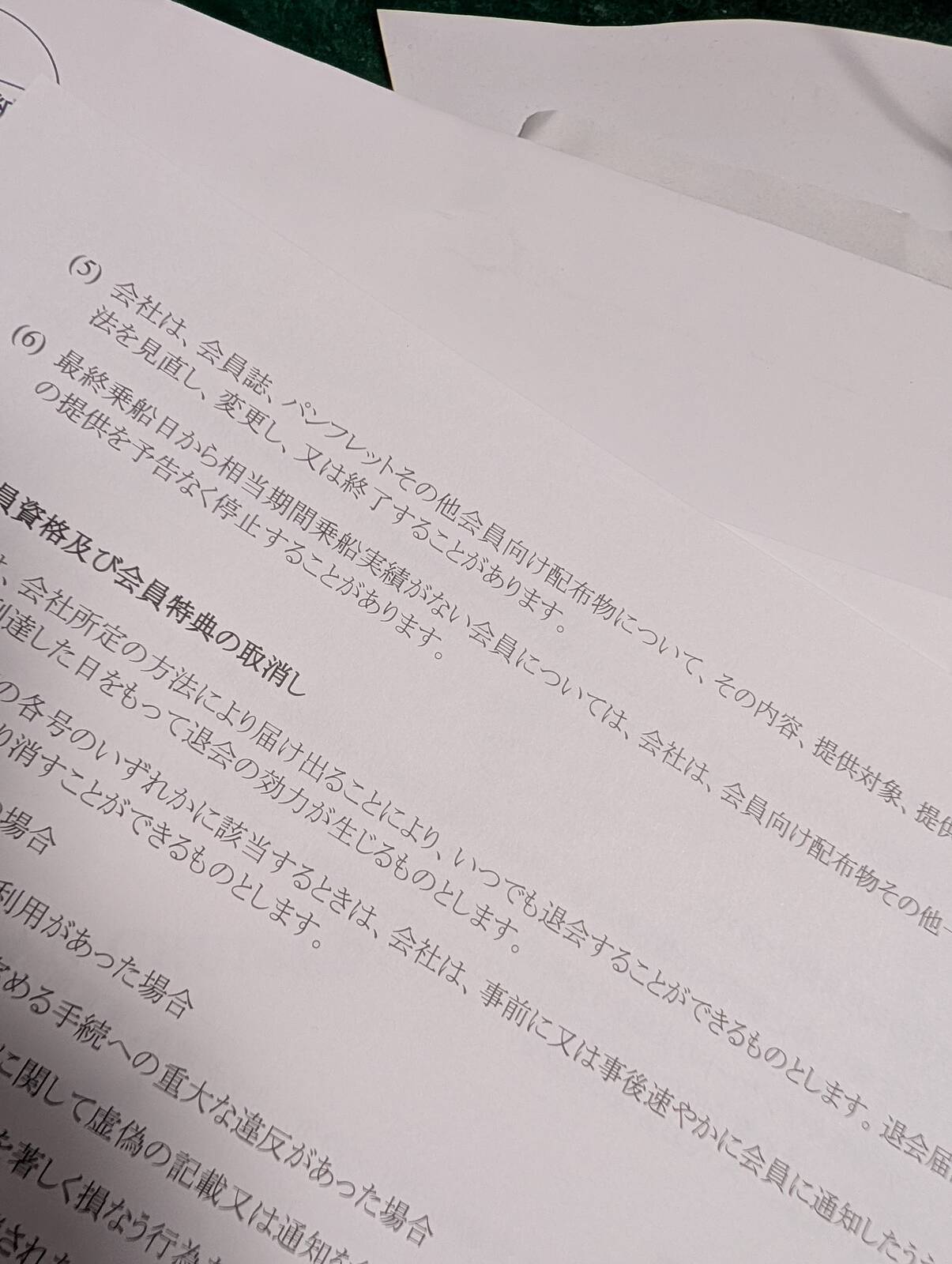 搭乗実績