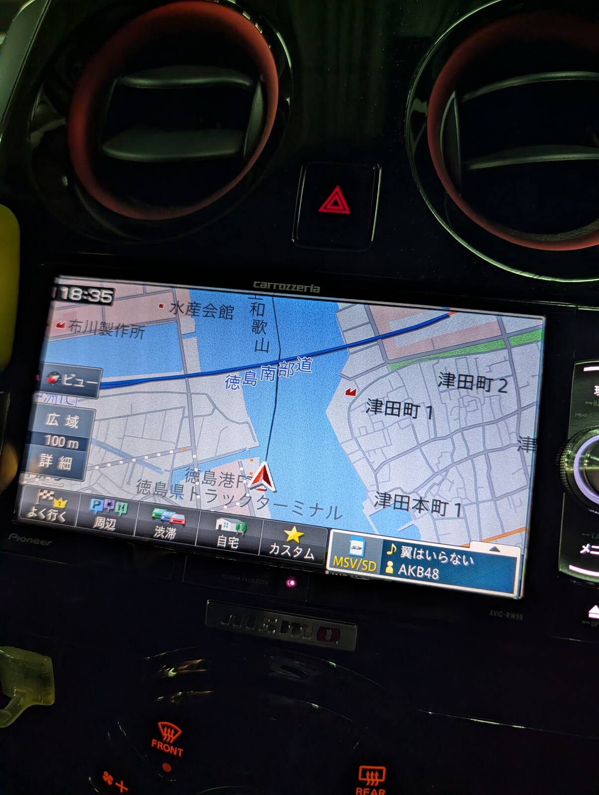 カーナビ表示