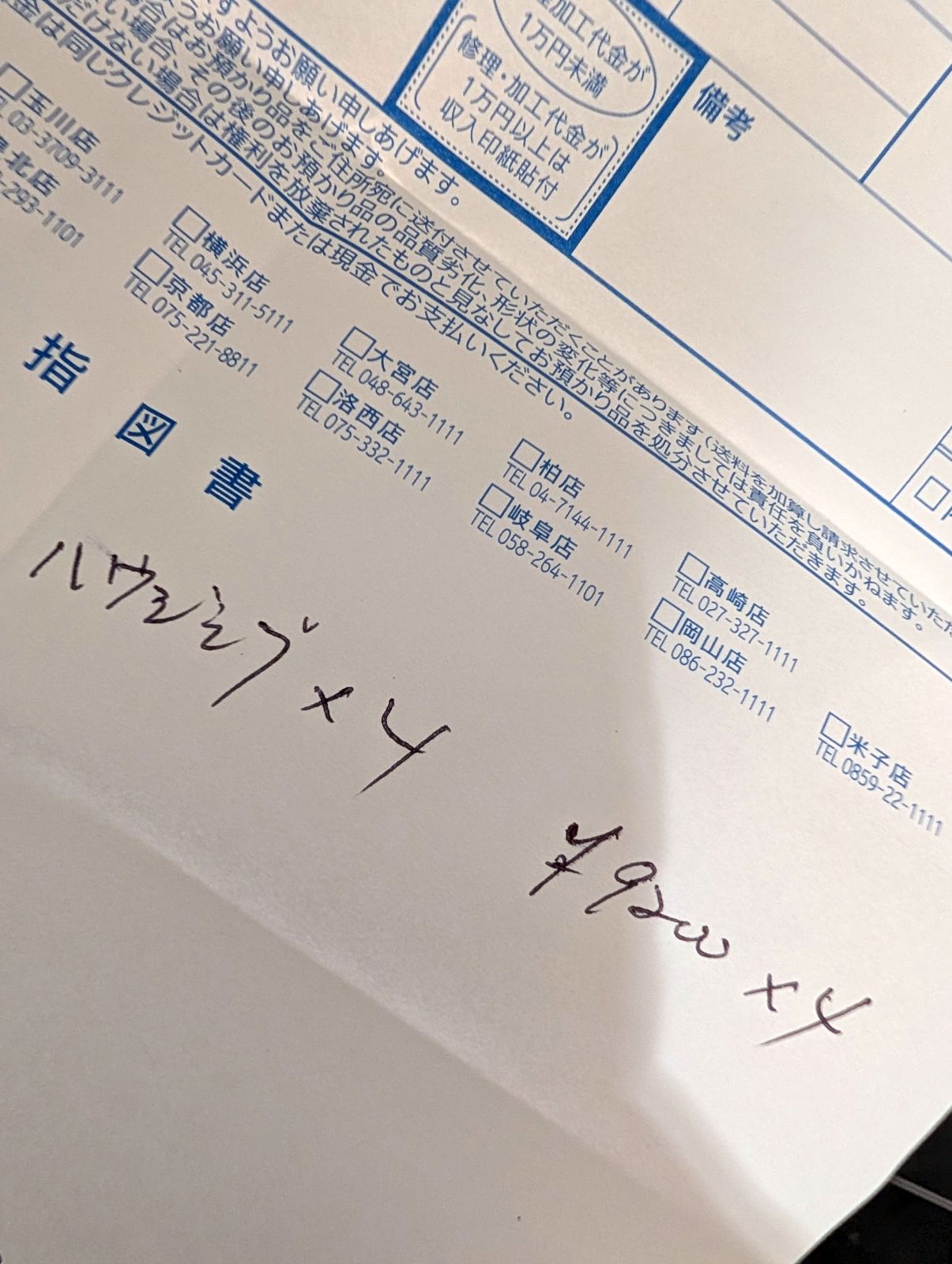 指図書