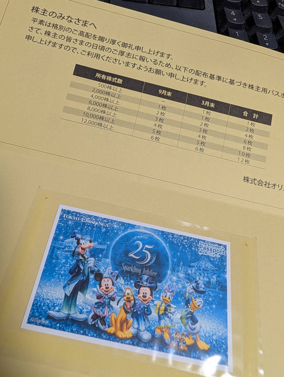 株主用パスポート