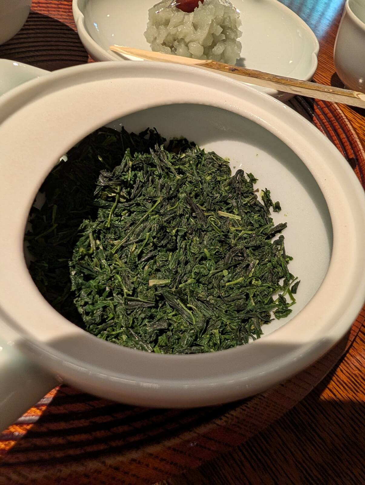 １煎目の茶葉
