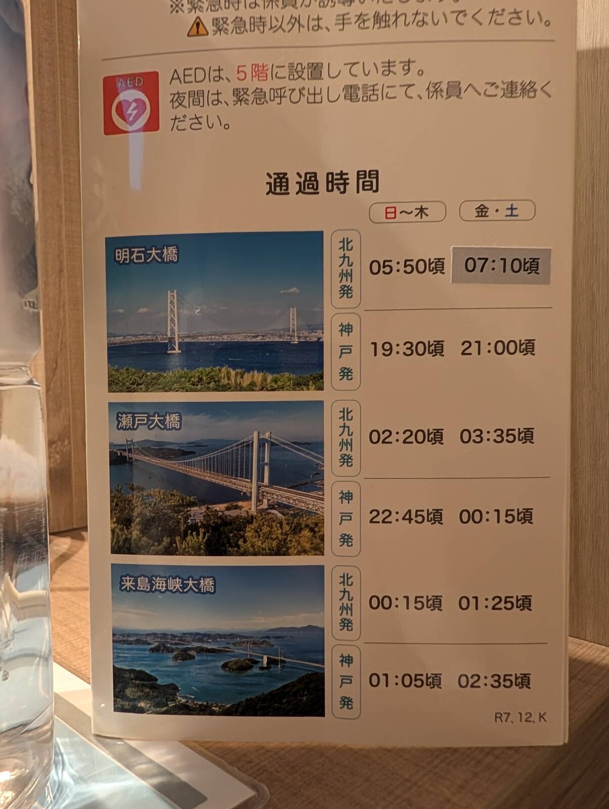 通過時間